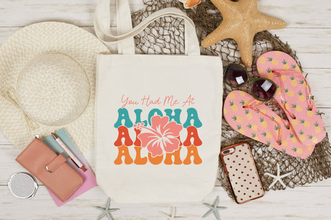 You Had Me Aloha - Retro Summer SVG SVG CraftLabSVG 