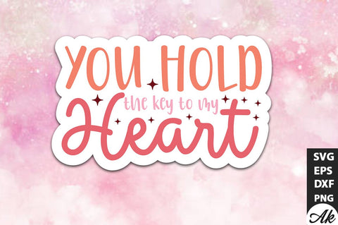 You hold the key to my heart SVG Stickers SVG akazaddesign 