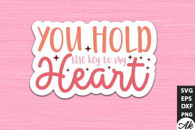 You hold the key to my heart SVG Stickers SVG akazaddesign 