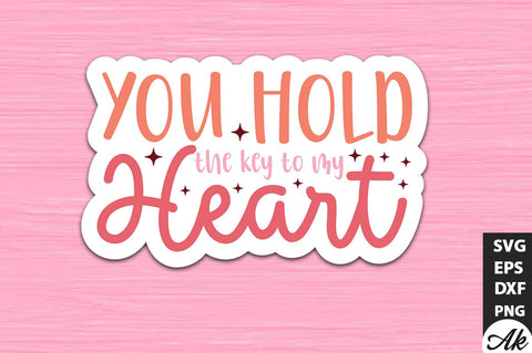 You hold the key to my heart SVG Stickers SVG akazaddesign 