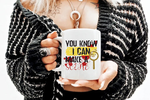 You Know I Can Make A Scene PNG | Funny True Crime Sublimation Design | True Crime Junkie | True Crime Podcast PNG Sublimation Jagonath Roy 