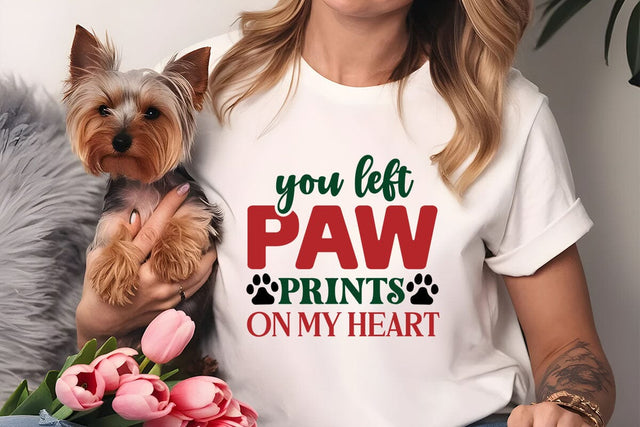 You left paw prints on my heart SVG Angelina750 