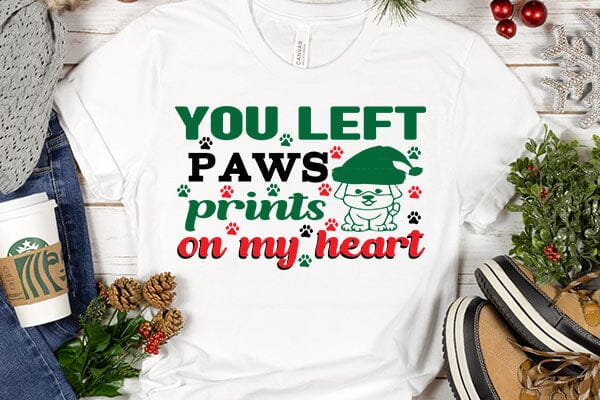 You left paws prints on my heart SVG Angelina750 