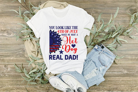 you look like the 4th of july makes me want a hot dog real dad SVG Angelina750 