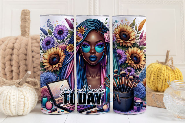 You Look Lovely Today Tumbler Wrap, Badass bitch 20oz Skinny Sublimation Tumbler Design, Snarky Funny Png Sublimation BouDesign 