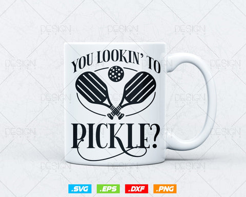 You Lookin' To Pickle? Pickleball Retro 80s Svg Png Files, Retired Grandma Grandpa Gifts, Friends Cousins Gift Idea, Instant Download SVG DesignDestine 