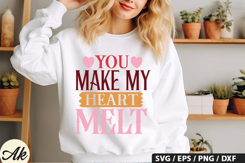 You make my heart melt SVG Design SVG akazaddesign 