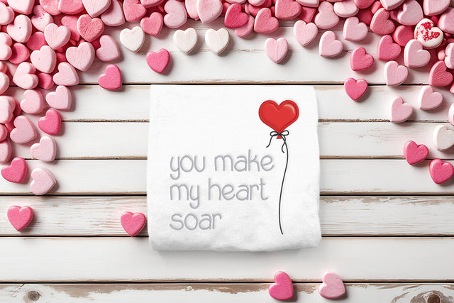 You Make my Heart Soar Balloon Applique Embroidery Embroidery/Applique DESIGNS Designed by Geeks 