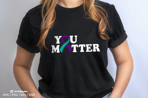 You Matter Svg, Suicide Prevention Awareness Svg, Semicolon Svg, Suicide Awareness Svg SVG Artinrhythm shop 