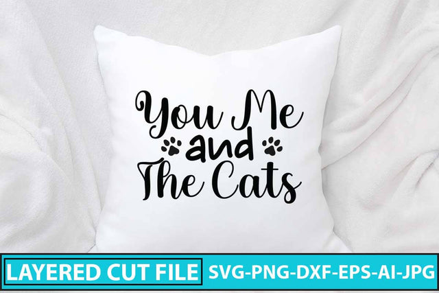 You Me and The Cats SVG Cut File SVG Syaman 