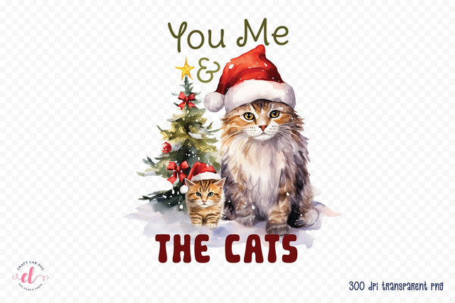 You Me & the Cats, Christmas Sublimation Sublimation CraftLabSVG 