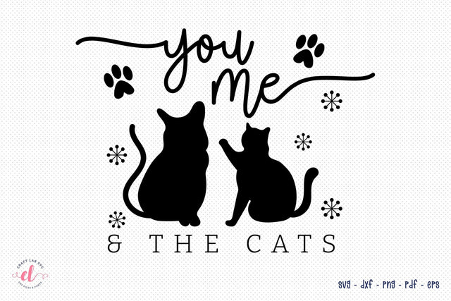 You Me & the Cats - Christmas SVG SVG CraftLabSVG 