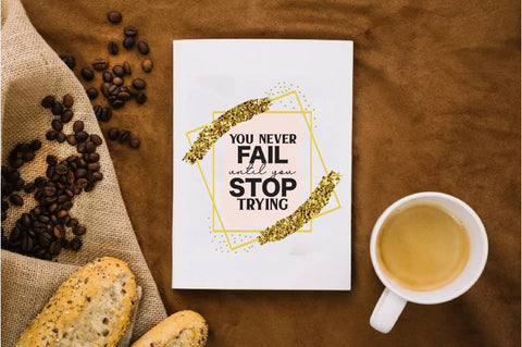 You only fail when you stop trying /inspirational quote / png design for sublimation digital / download clip art digital print png Sublimation Jagonath Roy 