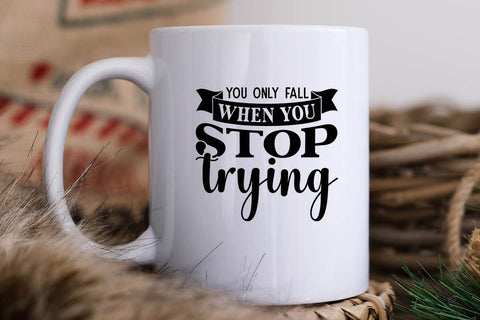 you only fall when you stop trying SVG Angelina750 