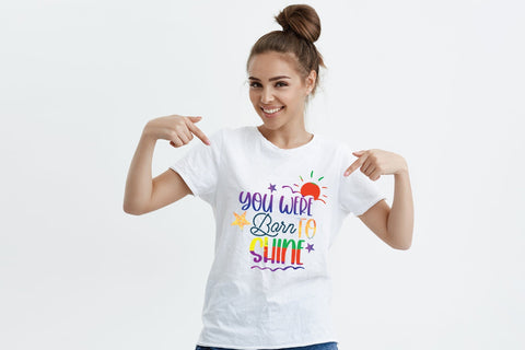 You Were Born to Shine, Summer PNG Sublimation Sublimation CraftLabSVG 