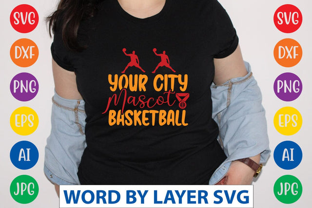 Your City Mascot Basketball SVG DESIGN SVG Rafiqul20606 