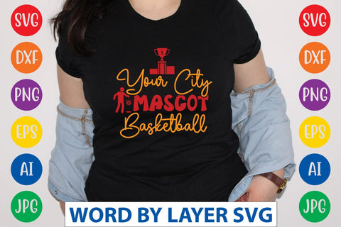Your City Mascot Basketball svg design SVG Rafiqul20606 
