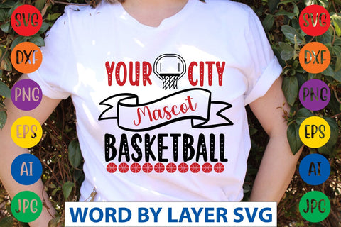Your City Mascot Basketball SVG DESIGN SVG Rafiqul20606 
