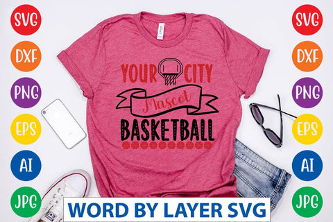 Your City Mascot Basketball SVG DESIGN SVG Rafiqul20606 