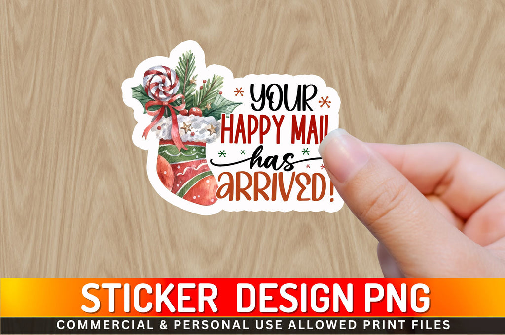 Mail Sticker Design Your happy mail Sticker Design - So Fontsy