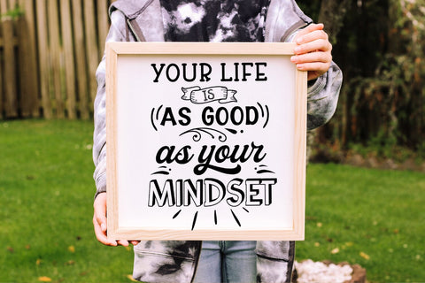 Your Life Is I Motivational Quotes SVG I Inspirational SVG SVG Happy Printables Club 