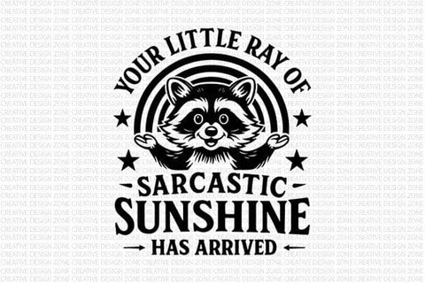Your Little Ray of Sarcastic Sunshine PNG SVG BillahCrafts 