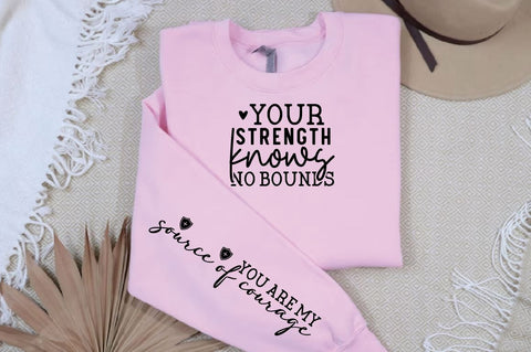 Your strength knows no bounds Sleeve SVG Design, Mother's Day Sleeve SVG, Mom Sleeve SVG SVG Regulrcrative 