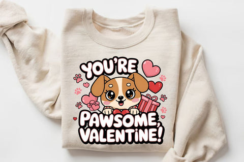 You're pawsome Valentine Sublimation Design Sublimation Regulrcrative 
