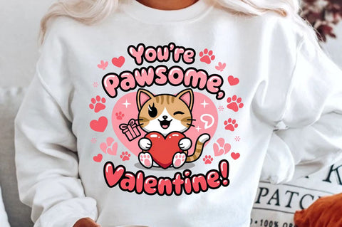 You're pawsome Valentine Sublimation Design Sublimation Regulrcrative 