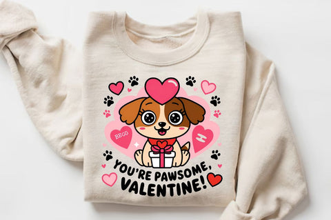 You're pawsome Valentine Sublimation Design Sublimation Regulrcrative 