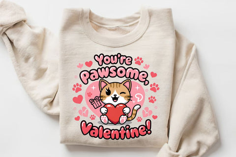 You're pawsome Valentine Sublimation Design Sublimation Regulrcrative 
