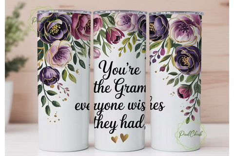 You're The Gram Tumbler Wrap Sublimation PixelChick 