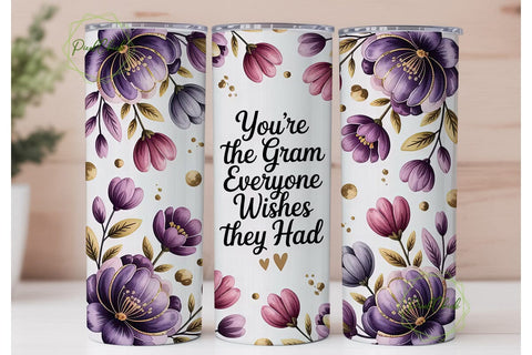 You're The Gram Tumbler Wrap Sublimation PixelChick 