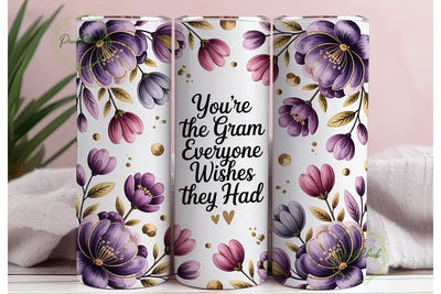 You're The Gram Tumbler Wrap Sublimation PixelChick 