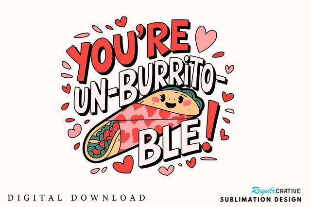 You’re un burrito ble Sublimation PNG Design Sublimation Regulrcrative 