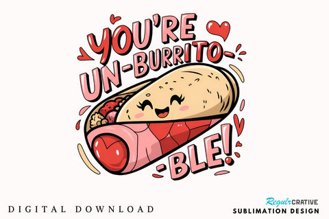 You’re un burrito ble Sublimation T-Shirt Sublimation Regulrcrative 