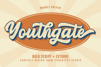 Youthgate Script Font Youngtype 