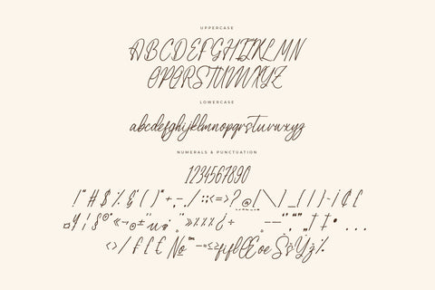 Yustinja - Modern Handwritten Font Font Letterena Studios 