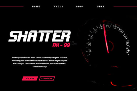 Zachian - Sport Racing Font Font twinletter 