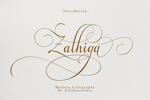 Zalhiga Font Sulthan studio 