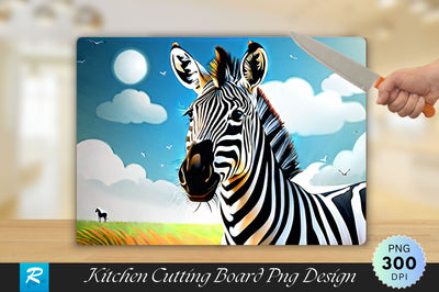 Zebra Cutting Board Sublimation Regulrcrative 