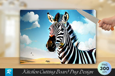 Zebra Cutting Board Sublimation Regulrcrative 