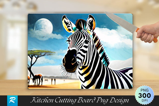 Zebra Cutting Board Sublimation Regulrcrative 