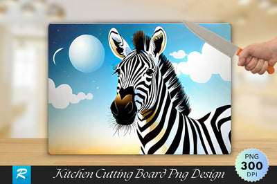 Zebra Cutting Board Sublimation Regulrcrative 
