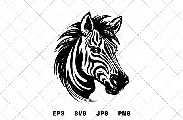 Zebra Mascot Graphics - JPG, SVG, PNG, EPS - Digital Download with Commercial License for Cricut, Silhouette, Scan N Cut Crafting SVG Loveleen Kaur 