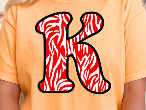 Zebra Print Alphabet SVG: Animal Letters & Numbers Layered SVG DesignDestine 