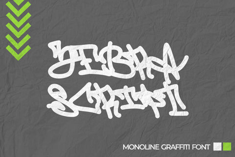 Zebra Script - Monoline Graffiti Font Font Mozzatype 