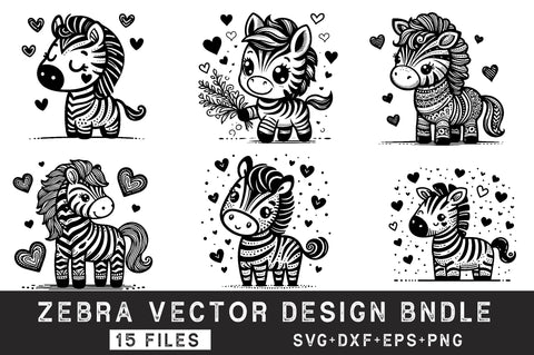 Zebra SVG Bundle SVG Rupkotha 