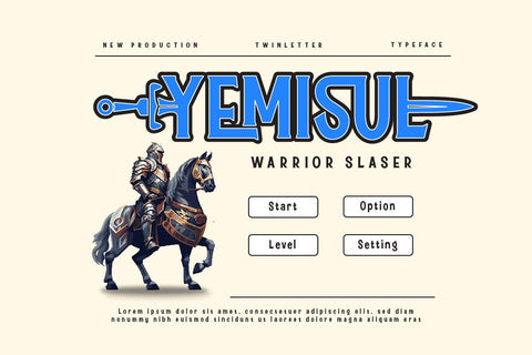 Zekista - Hero Display Font Font twinletter 
