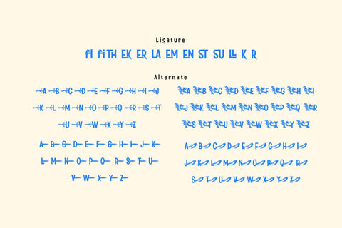 Zekista - Hero Display Font Font twinletter 